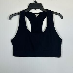 Fabletics On-The-Go Medium Impact Racerback Sports Bra, Back Phone Pocket, XL